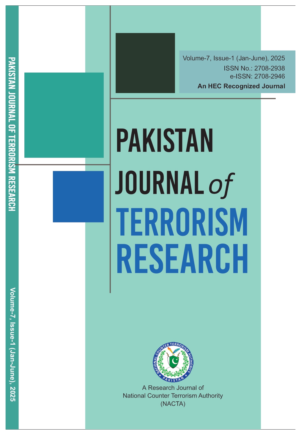 					View Vol. 7 No. 1 (2025): Pakistan Journal of Terrorism Research (PJTR)
				